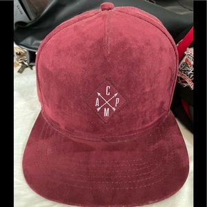 CAMP Strapback Hat burgundy